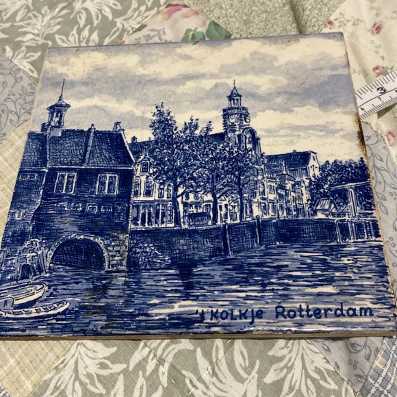 Delft Hand painted Rotterdam Ceramic Tile - Picture 9 of 9
